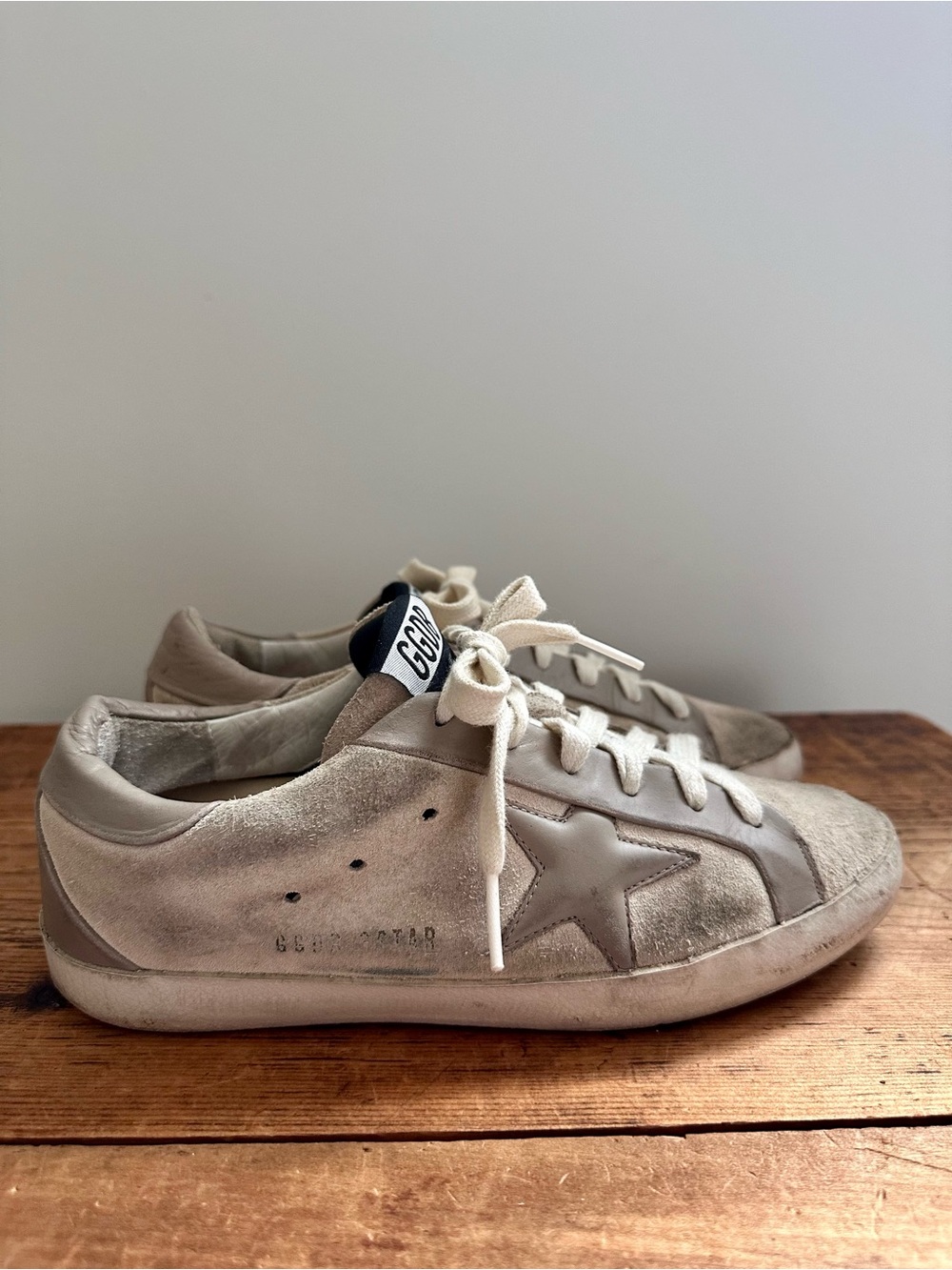Golden Goose Superstar Tan Suede with Brown Star, Wedge Insole Size 36 Sneakers - Picture 2 of 16